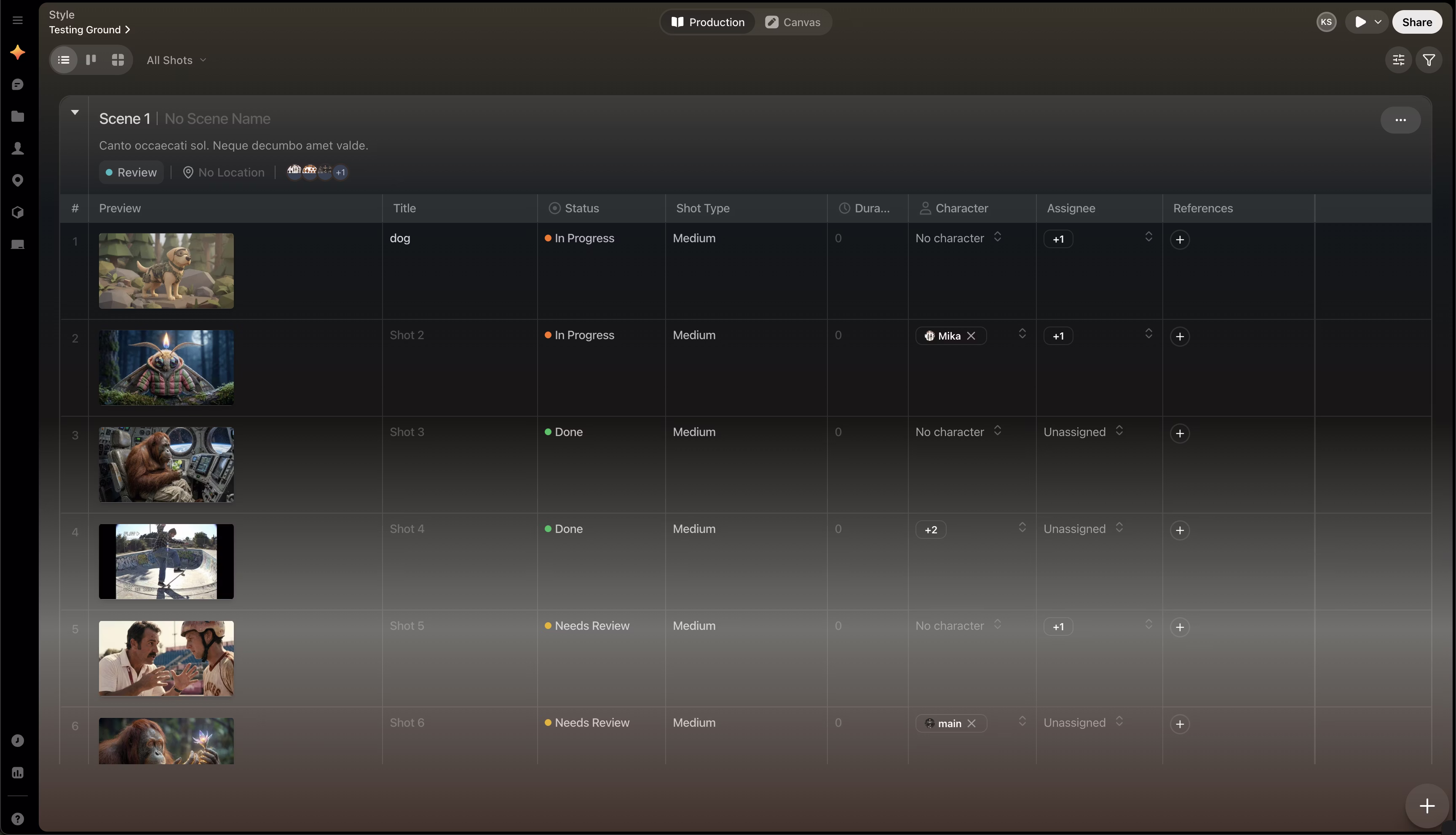 List View