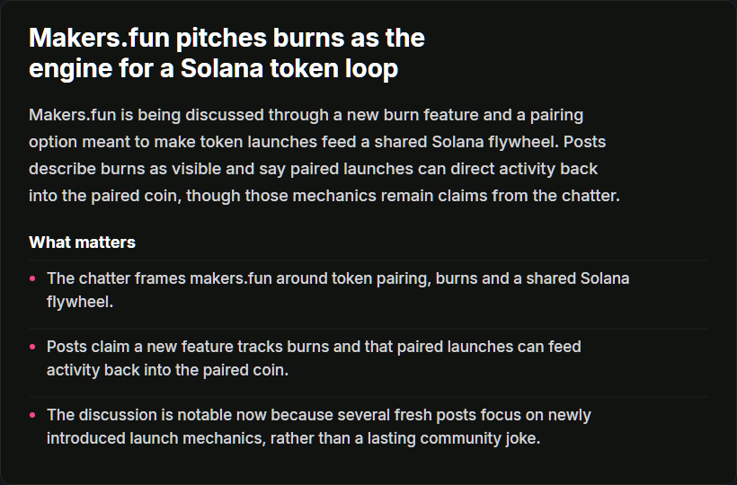 Makers.fun Wire write-up with its full summary and three What matters points