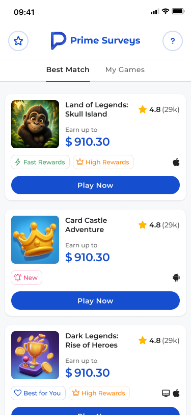 Offer list UI