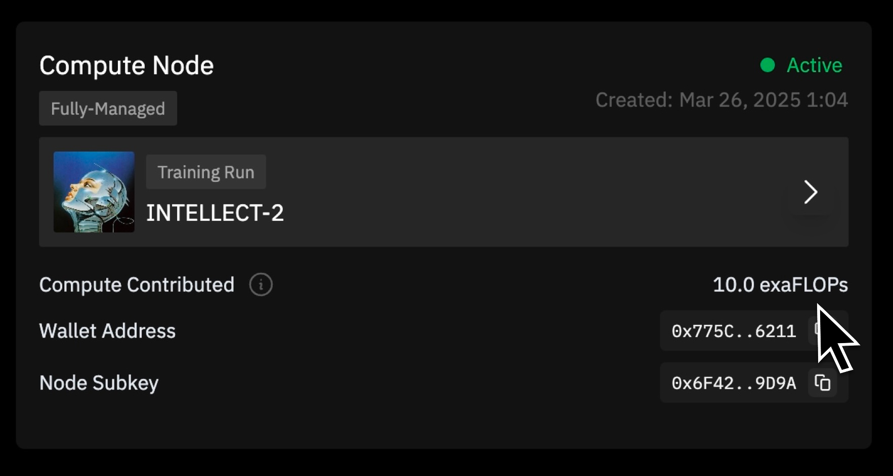 Earn contributions once active