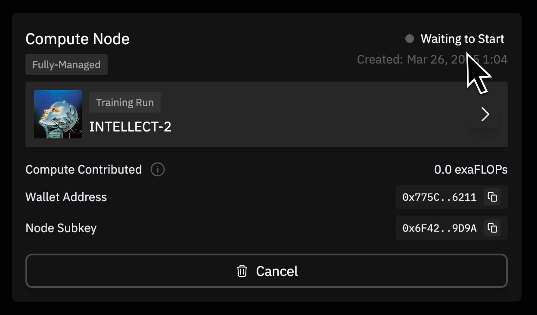 Monitor your contributions on the dashboard