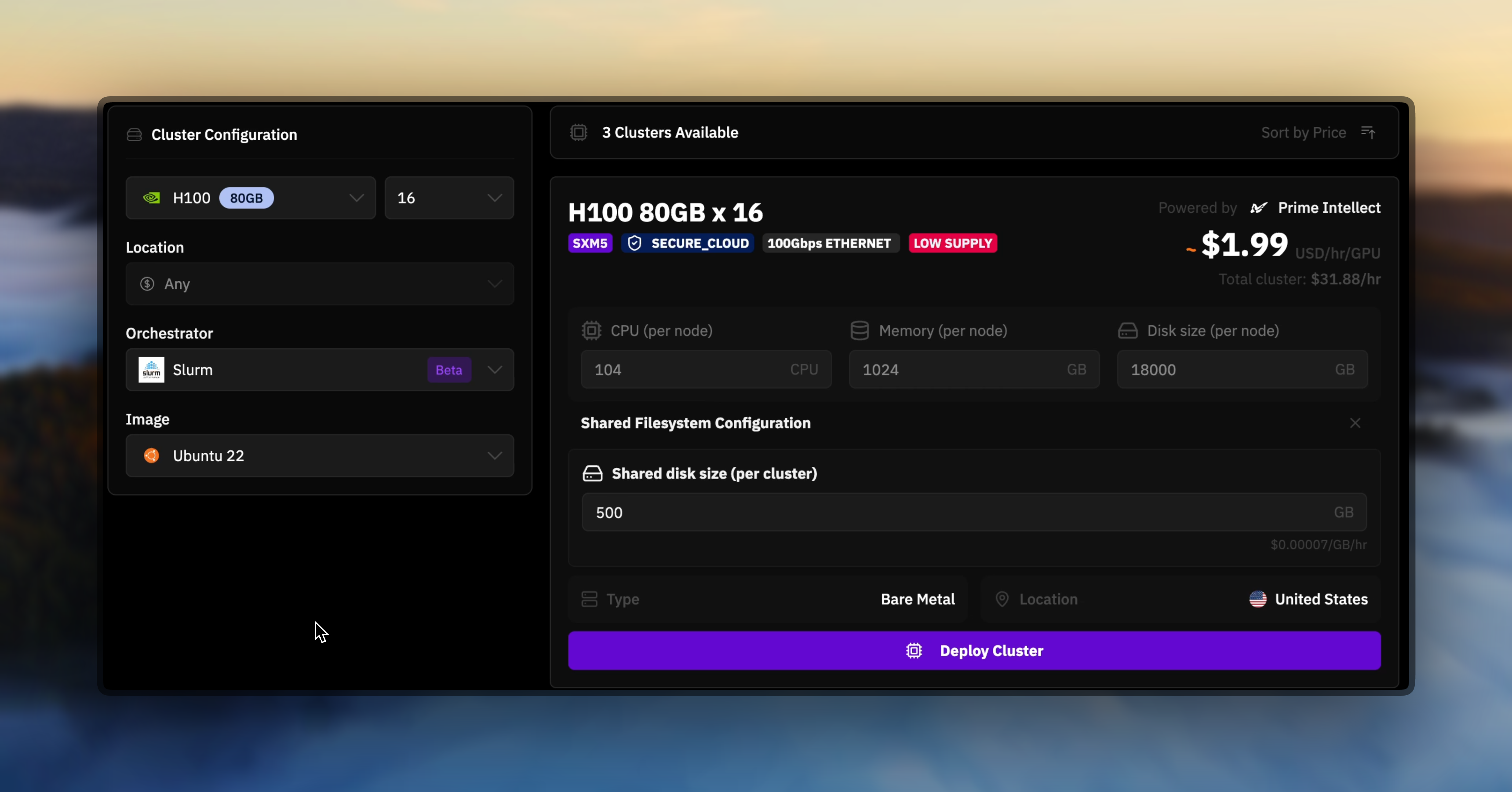Deploy Slurm cluster overview
