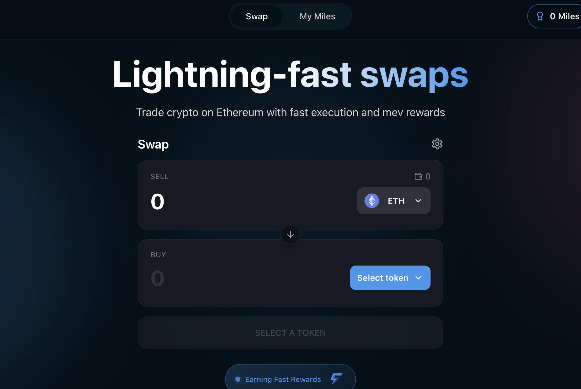Fast Swaps landing page