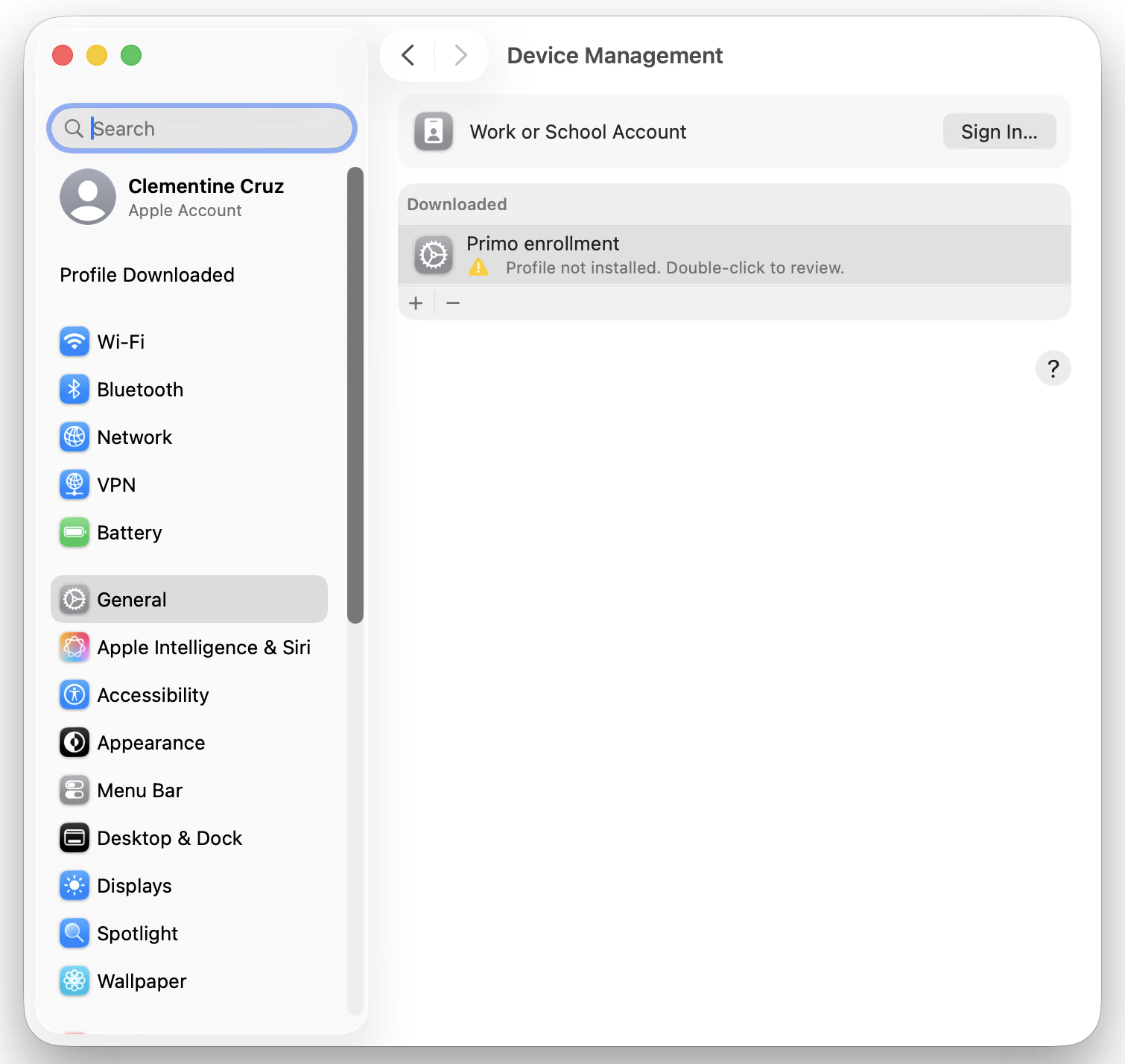 Screenshot: Step 3: Start the installation