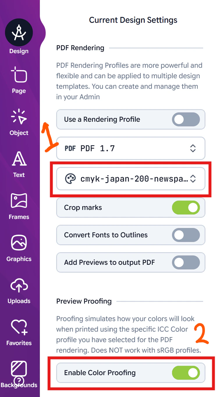Enabling Proofing in the Editor