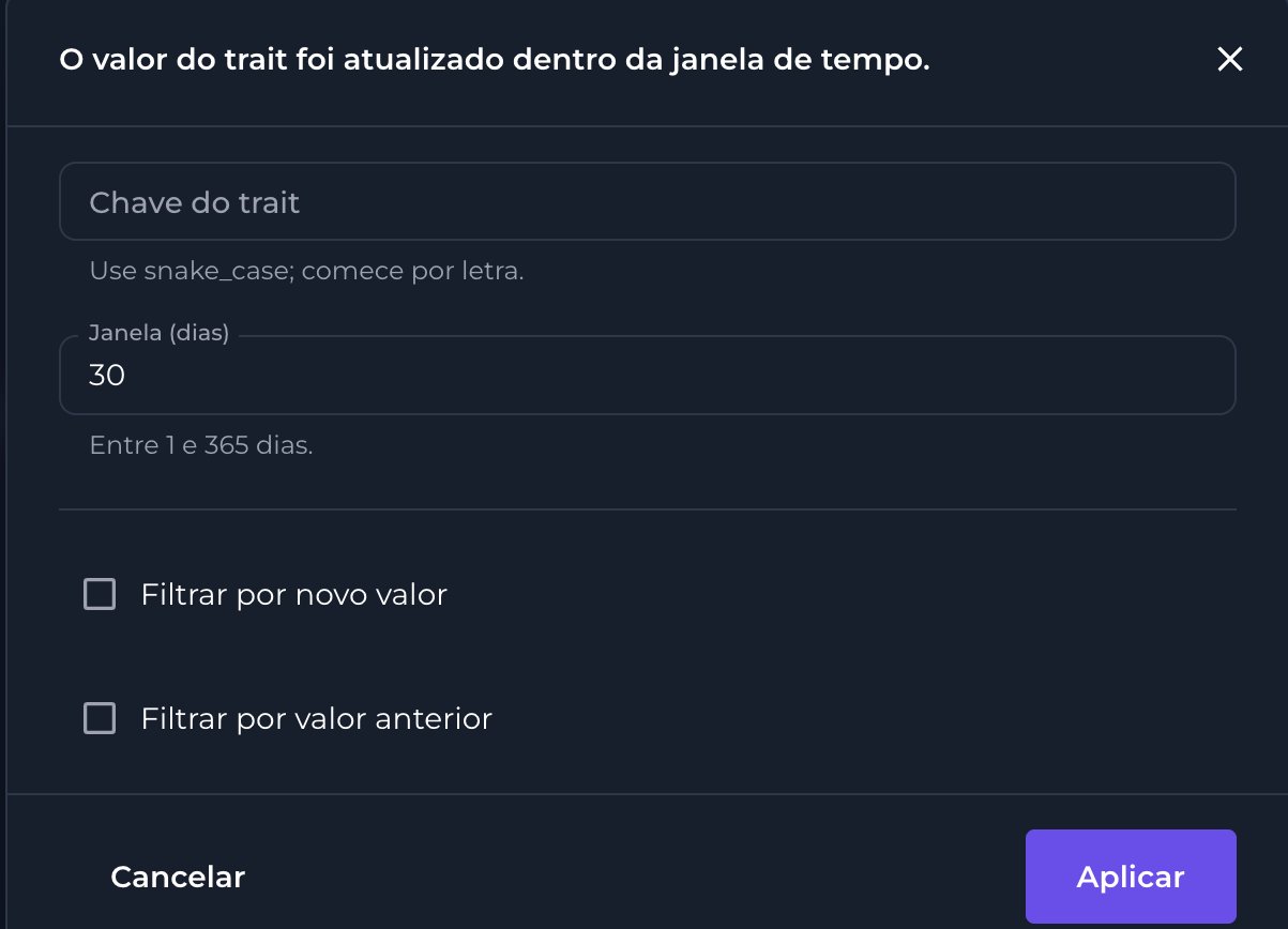 Configuração da cláusula Trait mudou