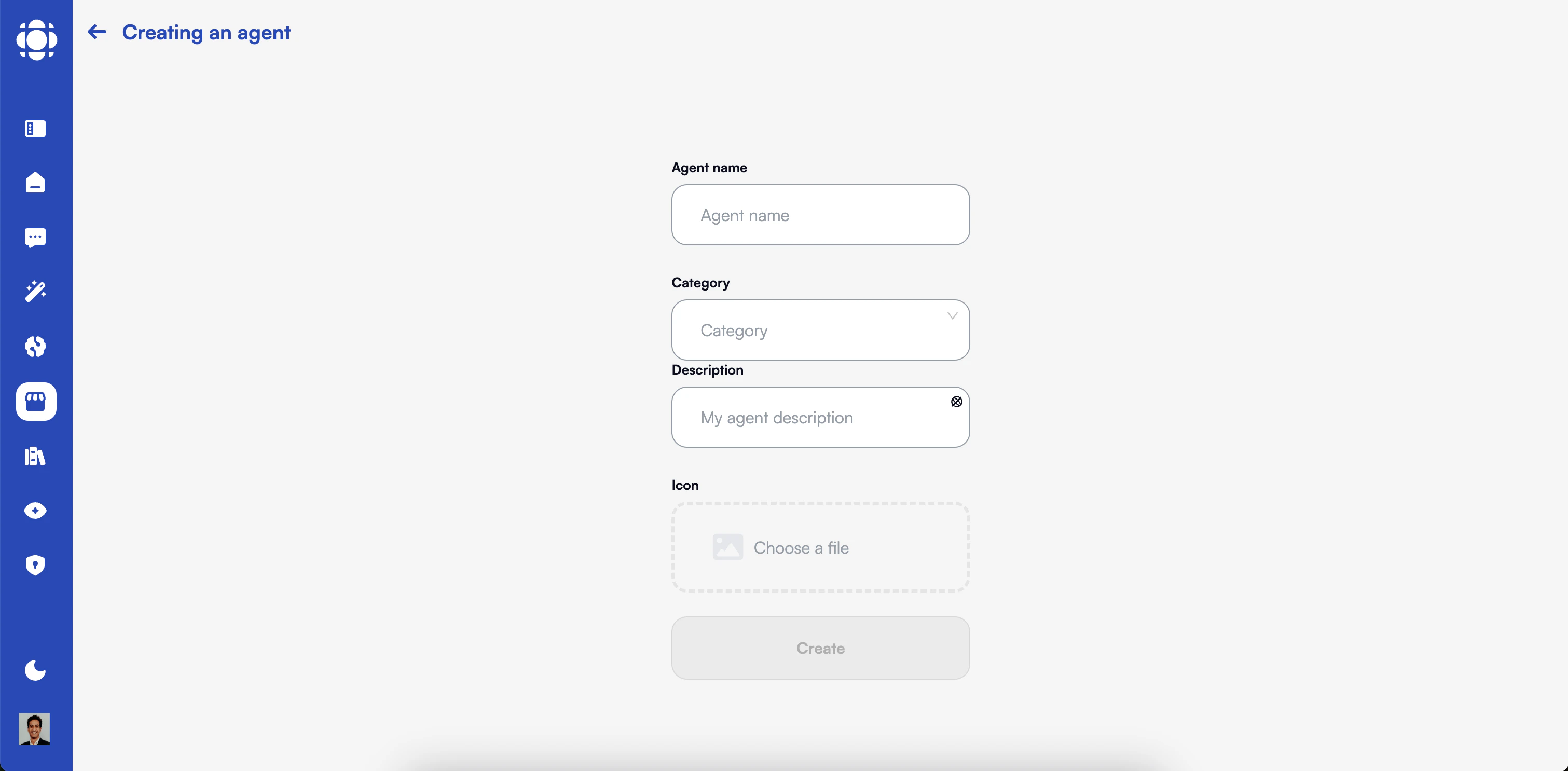 Agent Creation in AI Store