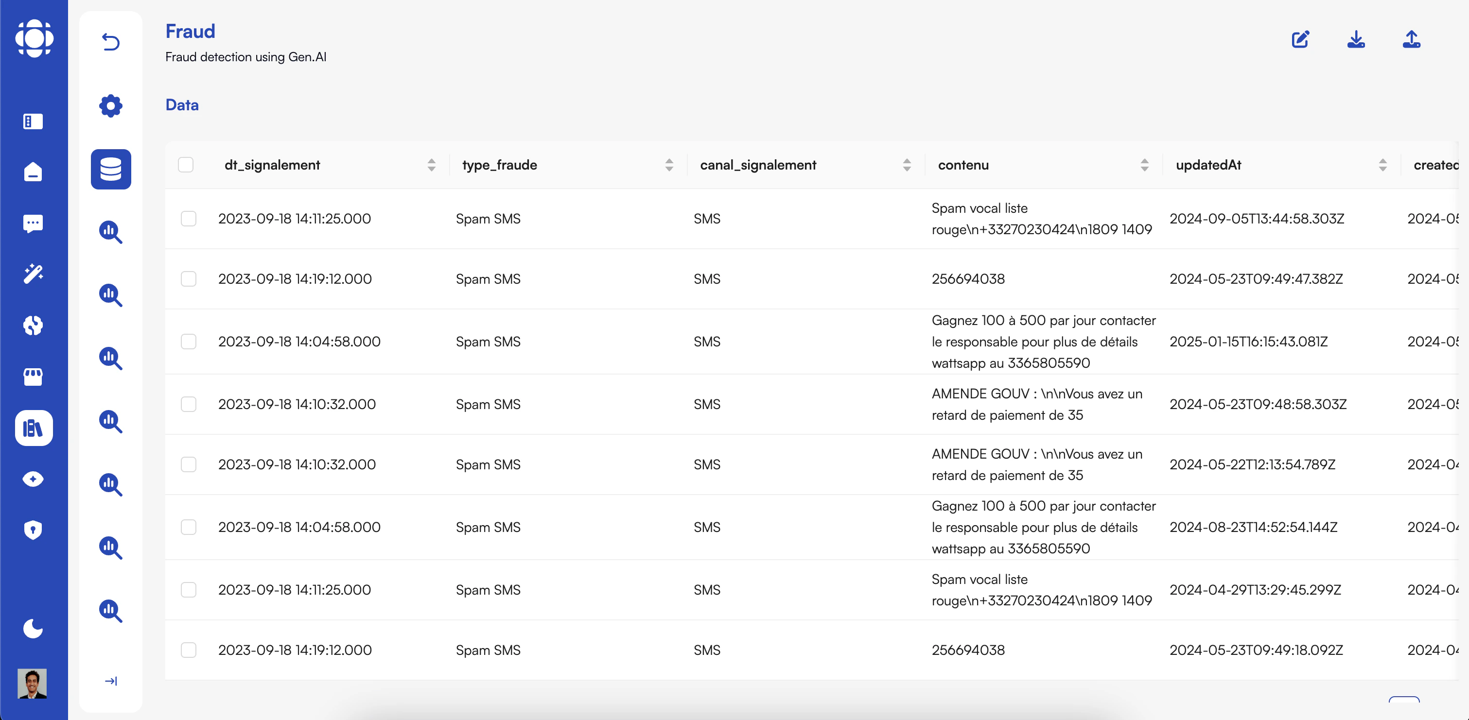 AI Collection Interface
