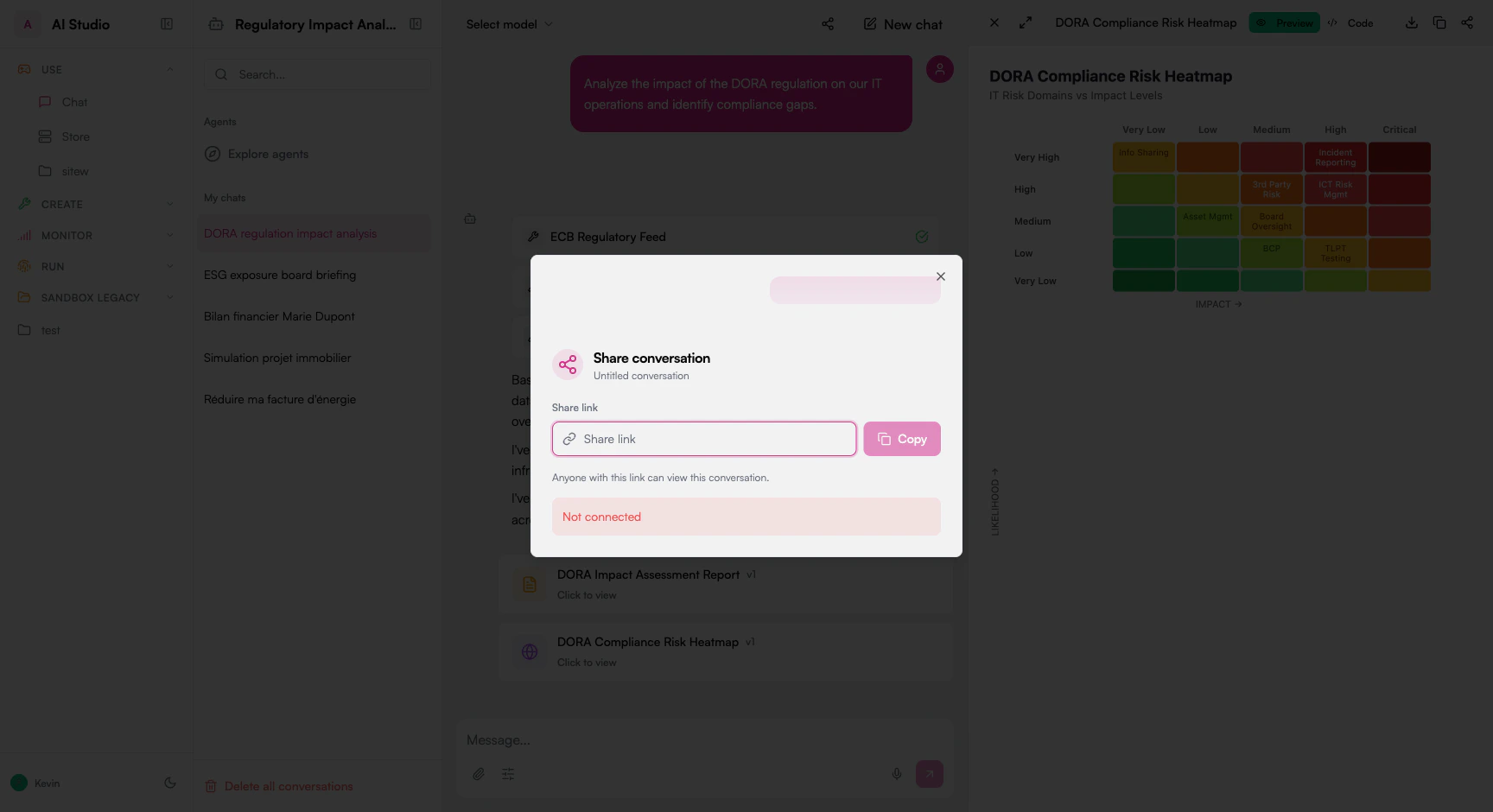 Share Conversation Dialog