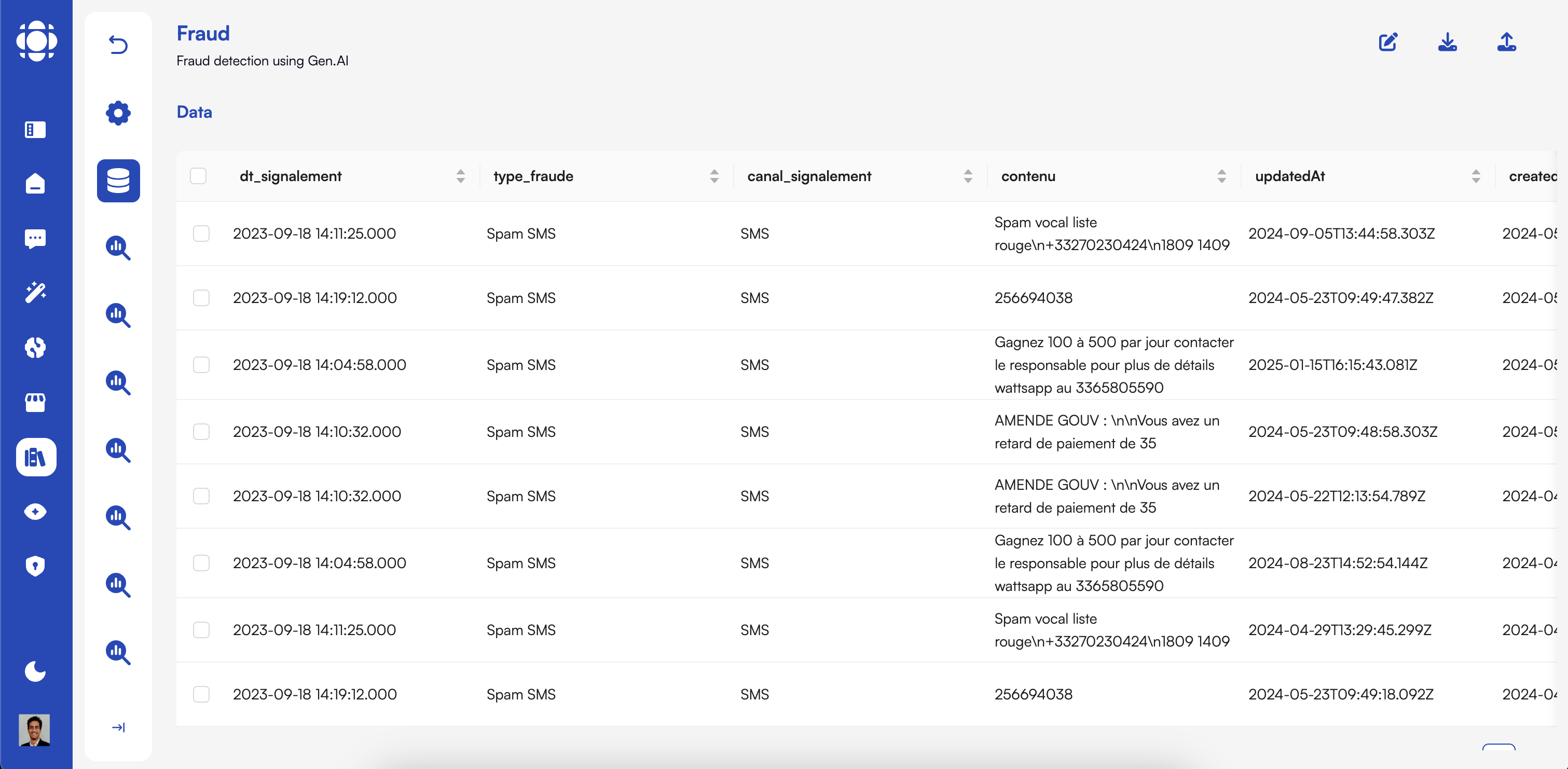AI Collection Interface