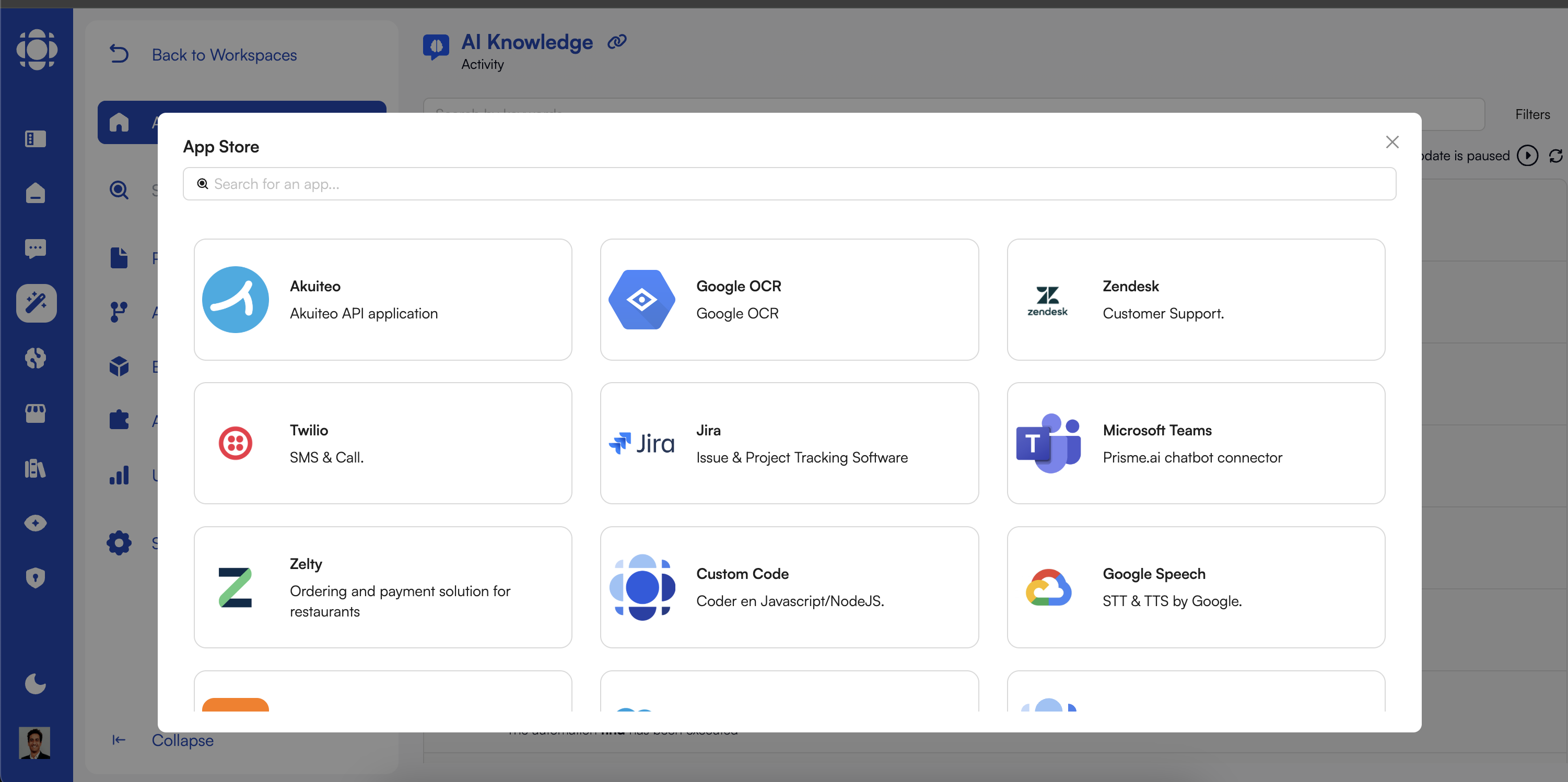 Apps Marketplace
