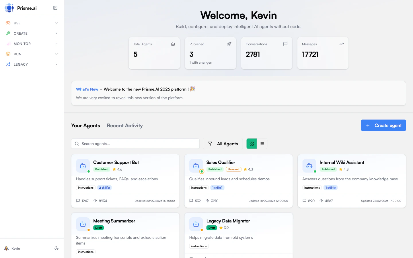 Agent Creator Gallery