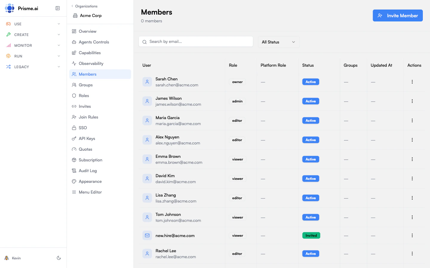 Members Management