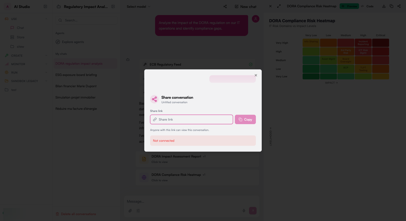 Share Conversation Dialog
