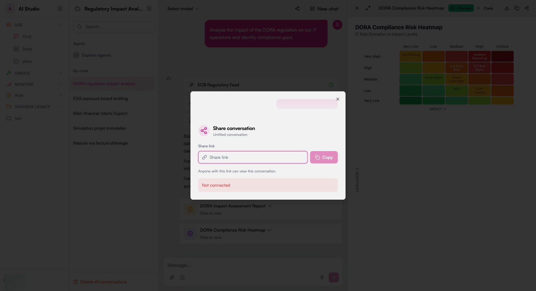 Share Conversation Dialog