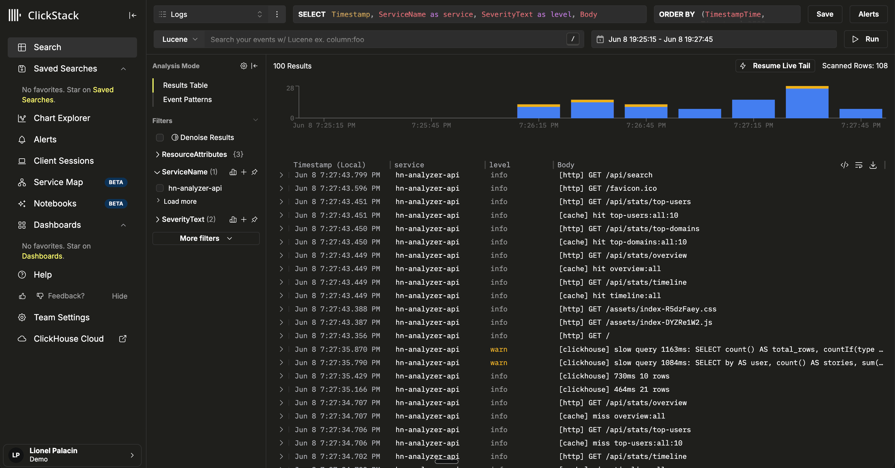 ClickStack Logs