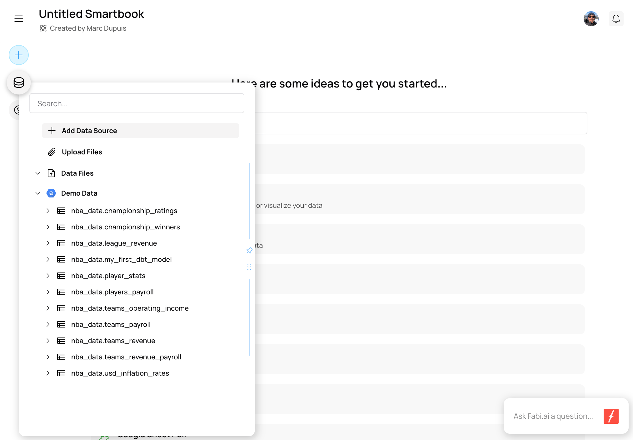 Adicionar fonte de dados