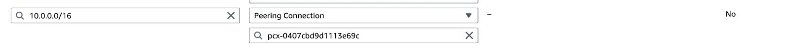 BYOC Add route table