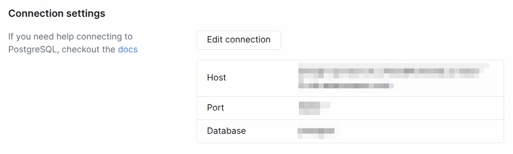 Configurações de conexão -> Editar conexão