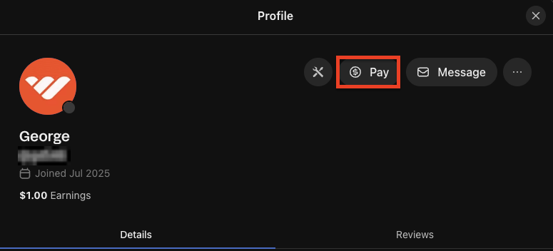 Pay team profile