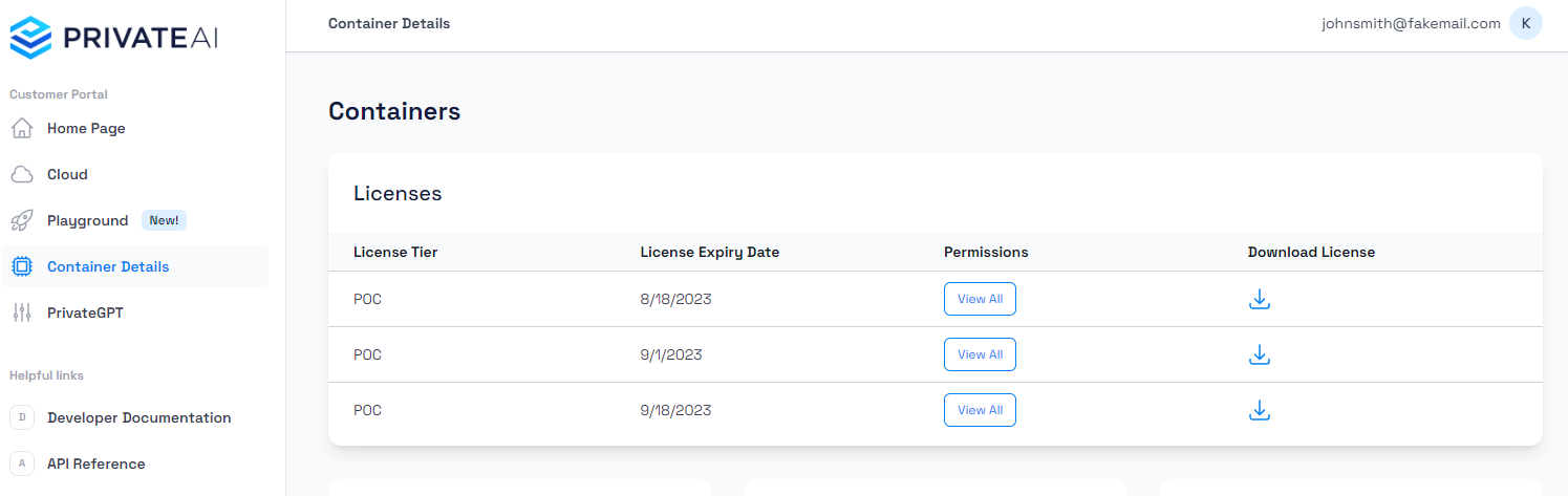 Where to find the licenses on Limina's Customer Portal