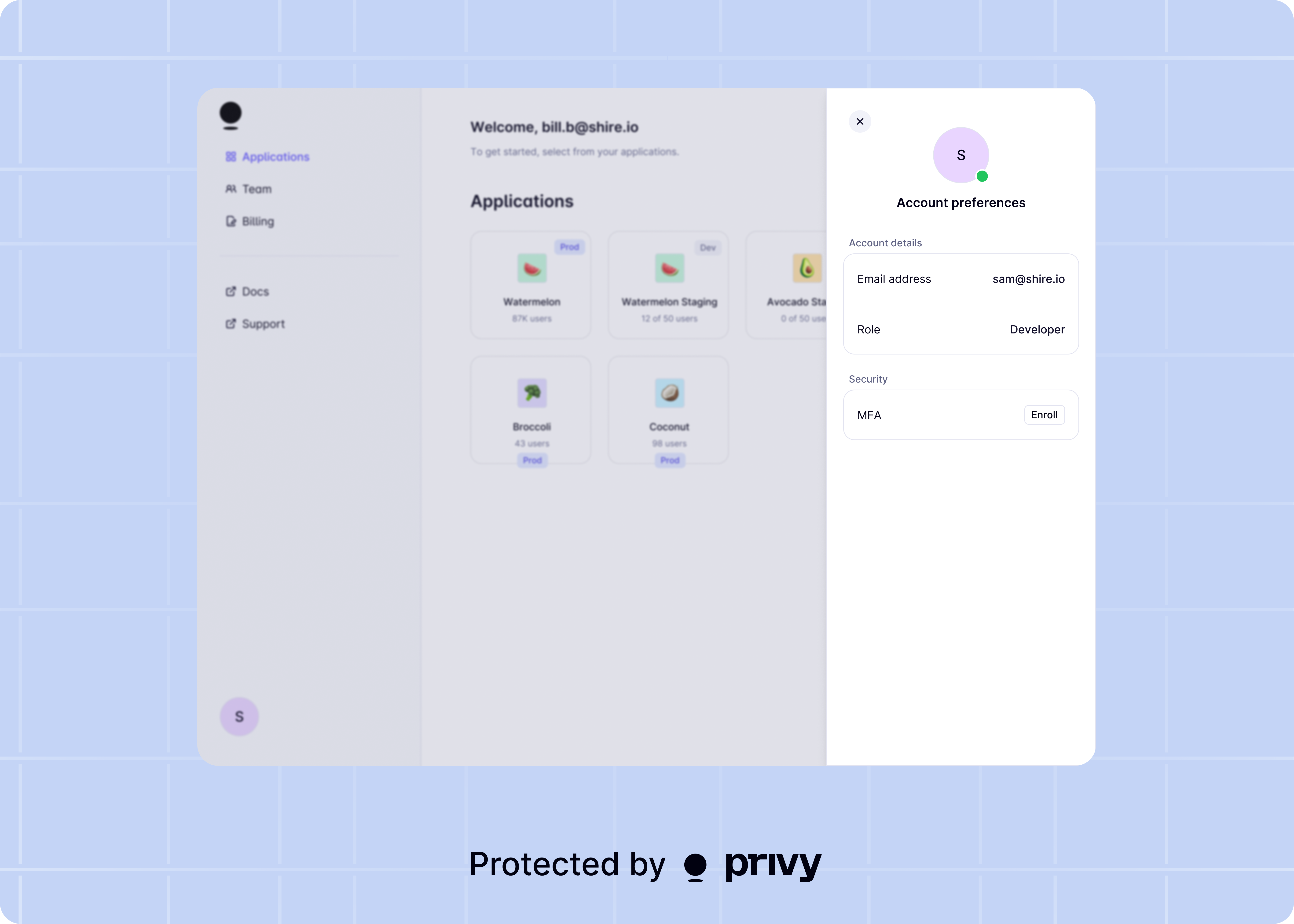Dashboard MFA - Privy Docs