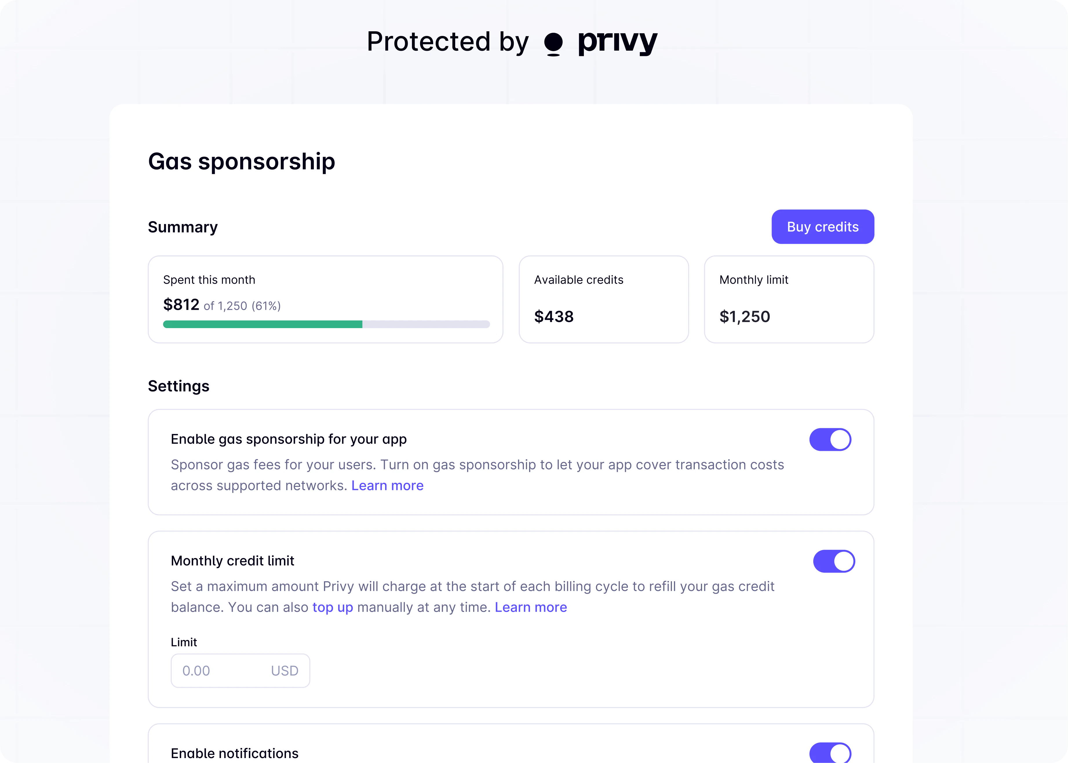 gas management splash