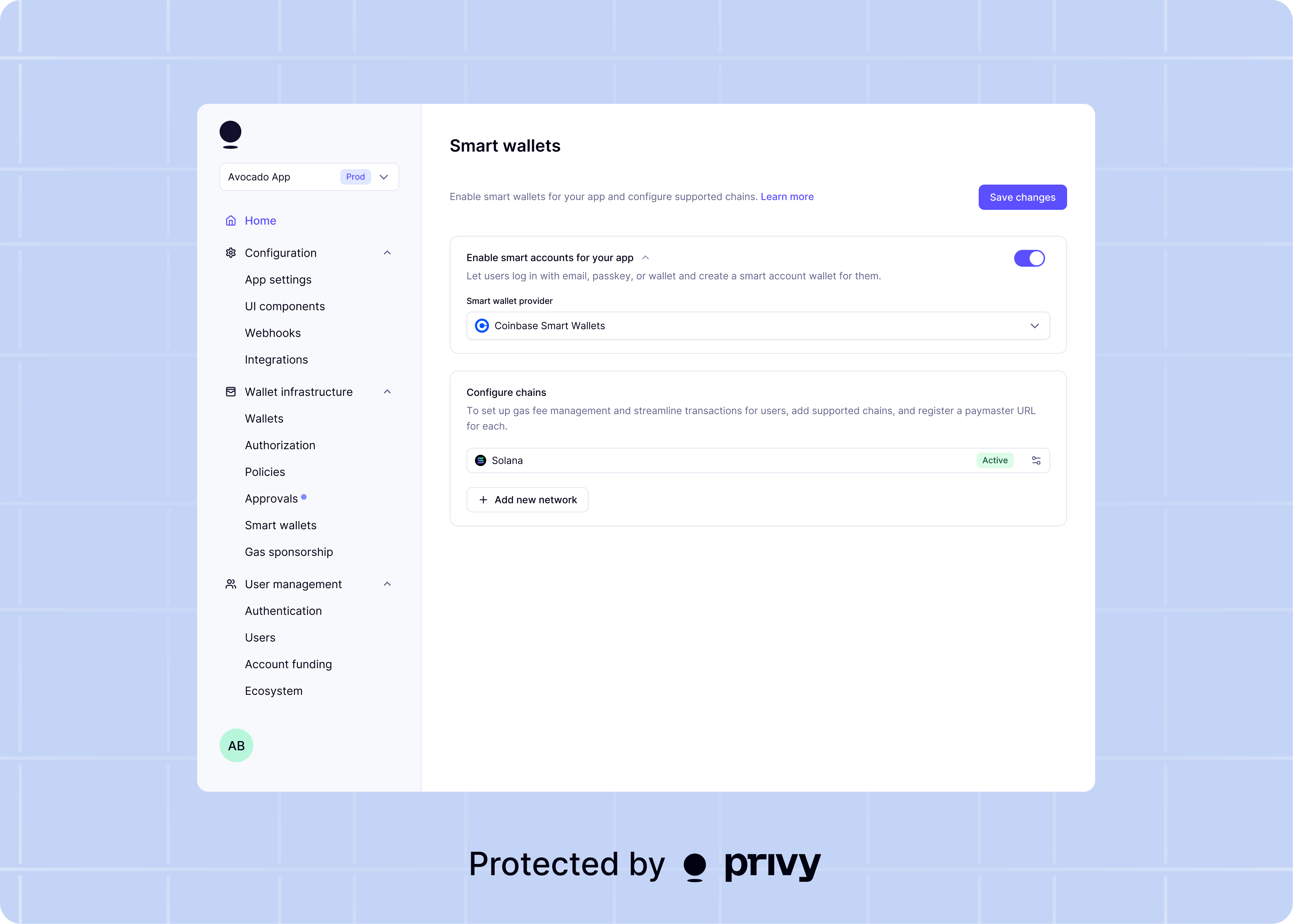 Sample enable smart wallets