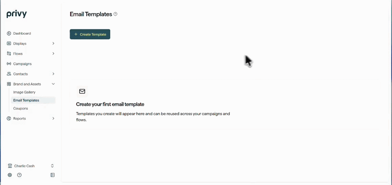 Screen recording showing how to select a Canva email, select Import Canva Email tool, and insert a Canva design into the email