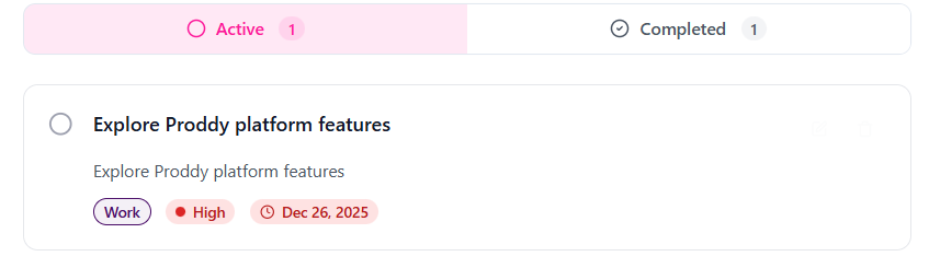Profile section in Account Settings