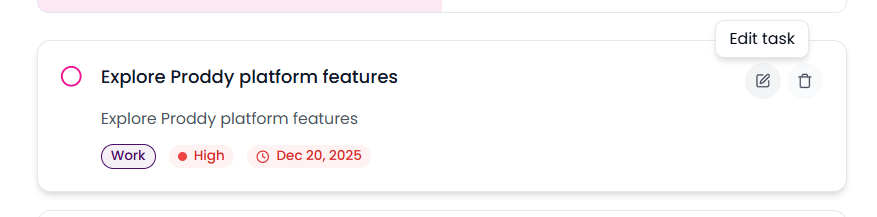 Profile section in Account Settings