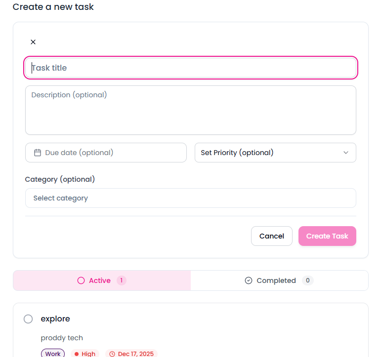 Profile section in Account Settings