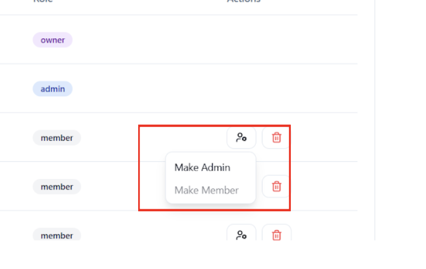 Manage section overview