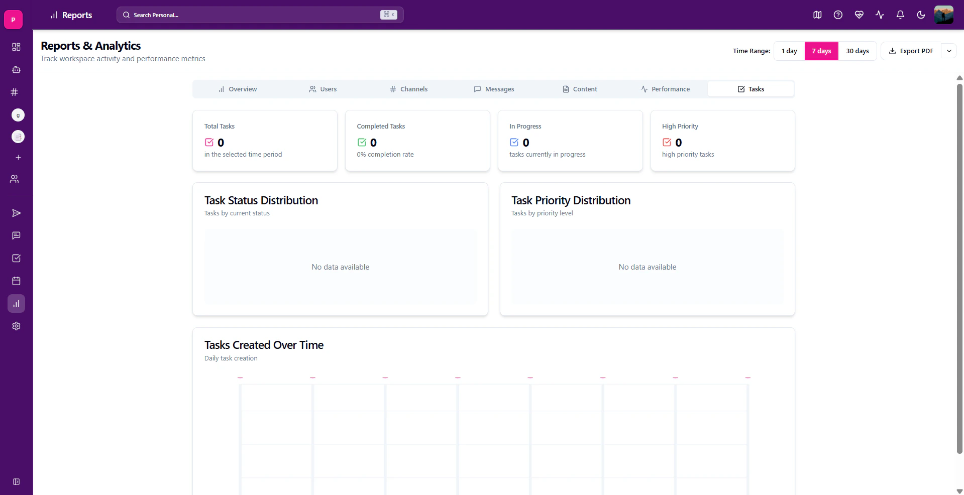 Profile section in Account Settings