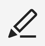 Edit pencil icon with underline for renaming or editing a mapping.
