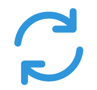 Blue sync arrows icon indicating a Windows Box Drive item being saved to Box.