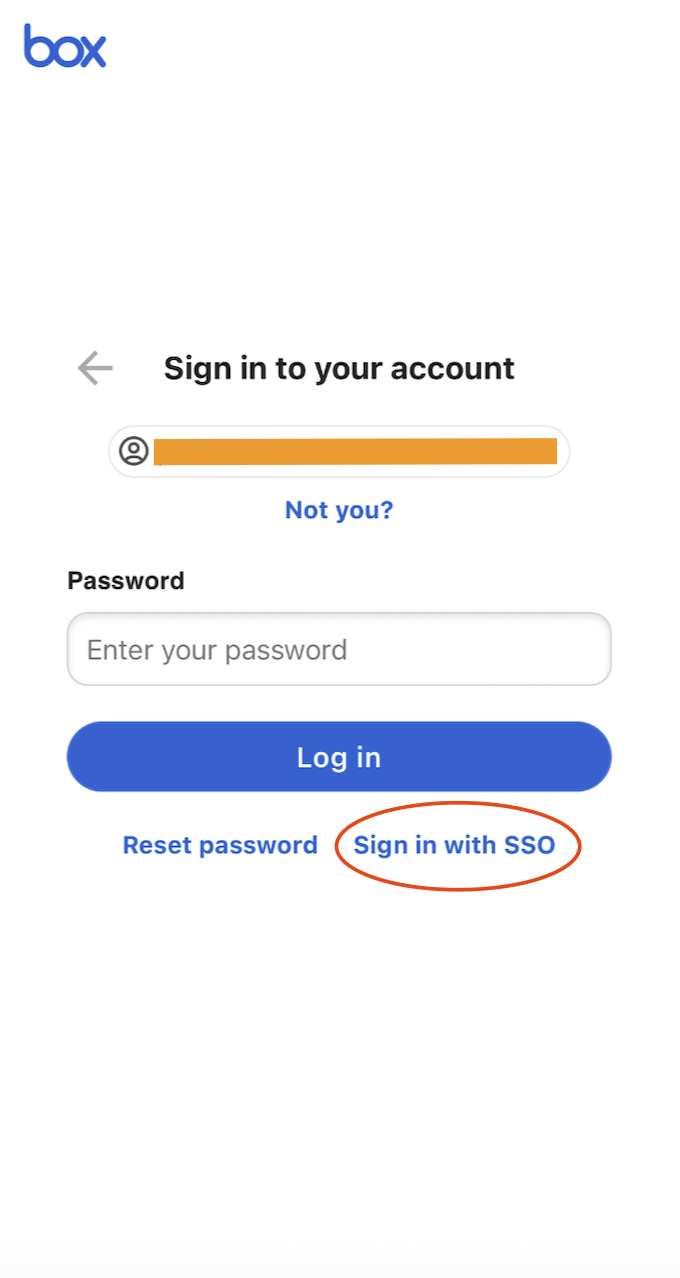 Logging in with Single Sign On (SSO)