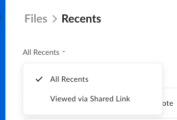 Recents In Using Recents