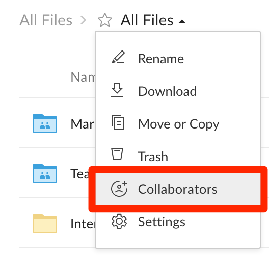 Managing Collaborators