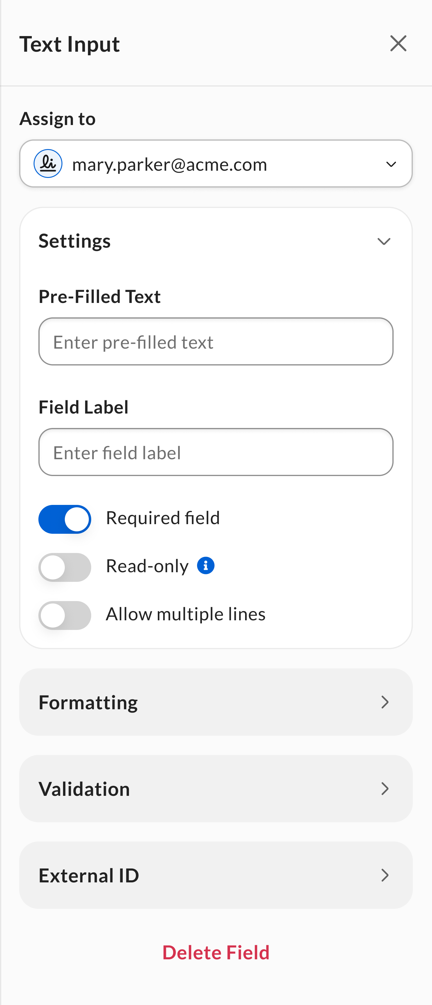 Using Input Text Validation