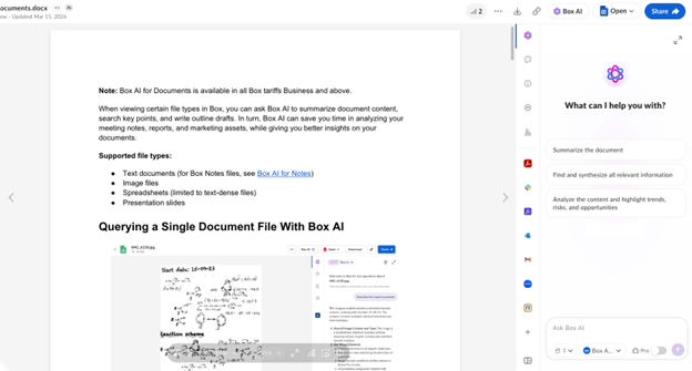 Box AI for Documents