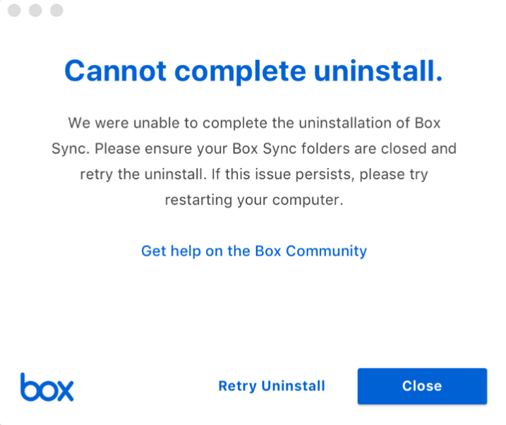 Uninstalling Box Sync Using Box Drive