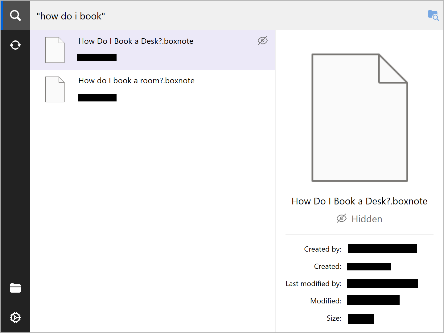 Hiding files and folders in Box Drive