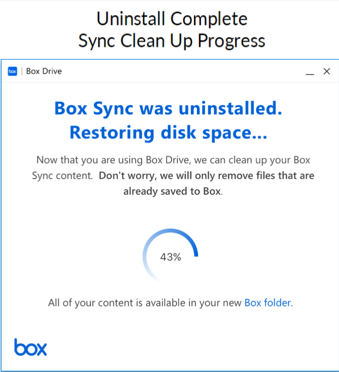 Uninstalling Box Sync Using Box Drive