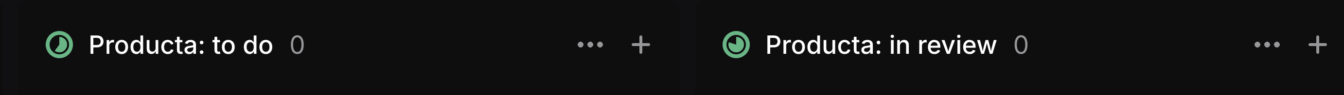 Producta states on Linear