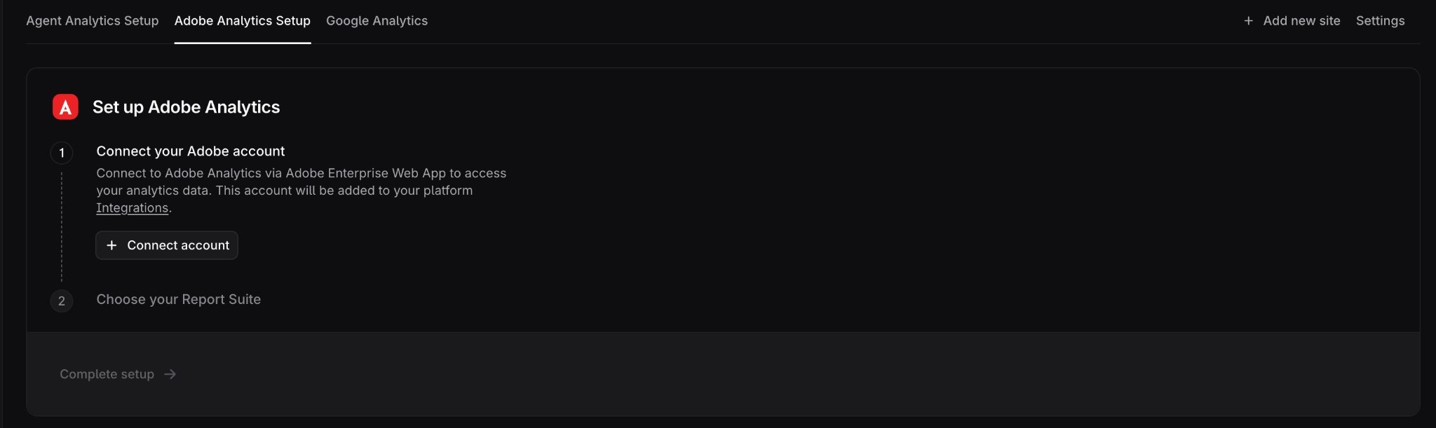 Set up Adobe Analytics