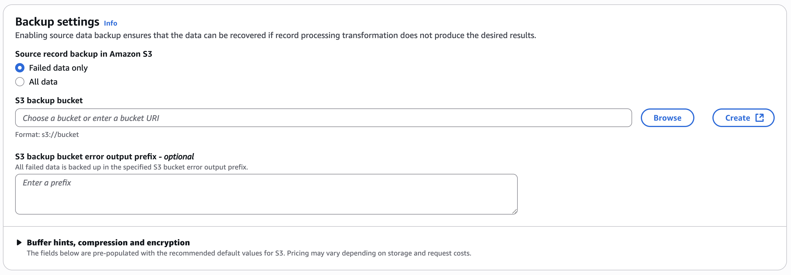 Firehose S3 Destination