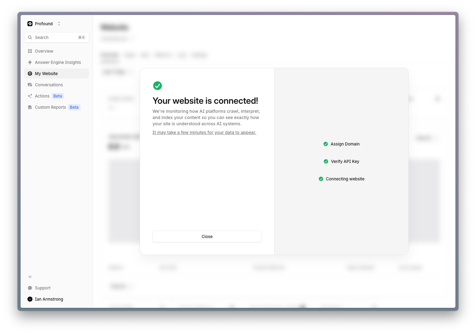 Domain Connected