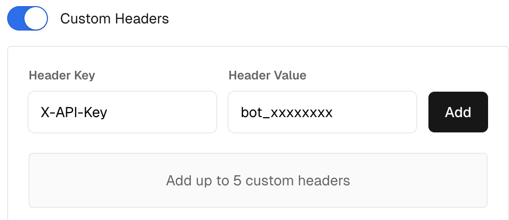 Add Custom Headers