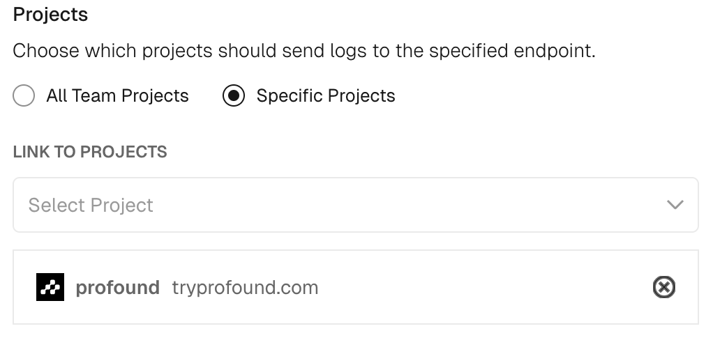 Select Project
